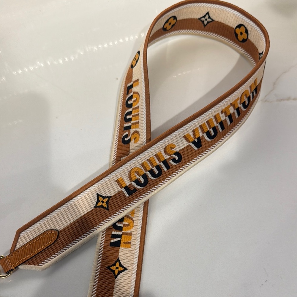 Louis Vuitton Beige and Brown Monogram Strap